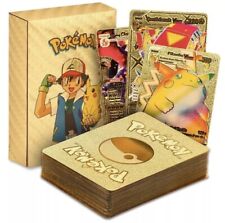 55Pcs Pokemon Karten /Gold/Schwarz/Silber Sammelkarten Kartenspiele Cardspiele