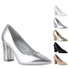 Damen Spitze Pumps Elegante