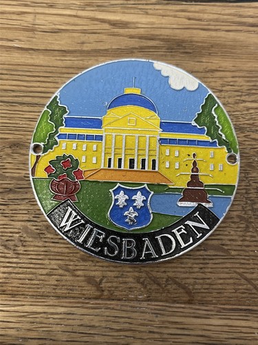 Alte plakette wiesbaden - plakette,