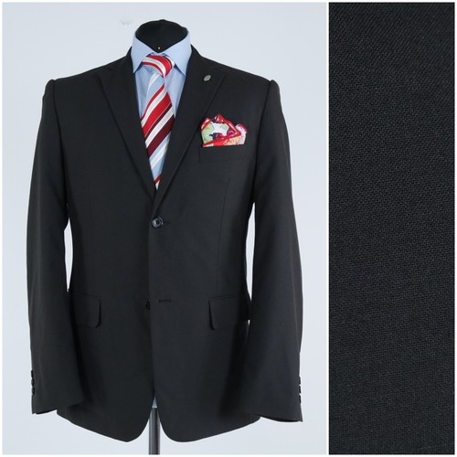 Dunkelgrauer herrenblazer 42r - dunkelgrauer,