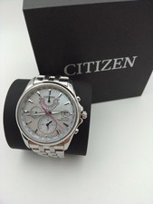 Citizen Herren Analog Eco-Drive Uhr mit Super Titanium Armband BM7470-84L, Silbe