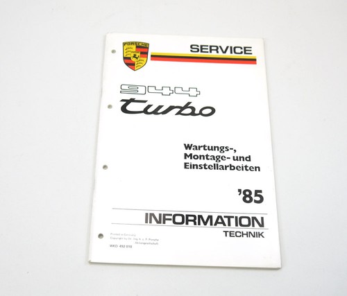 Porsche 944 turbo service - porsche,