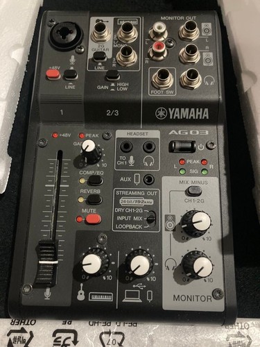 Yamaha ag03mk2 audio interface - yamaha,