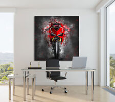 ACRYLGLASBILD DUCATI PANIGALE ABSTRAKT KUNSTDRUCK WAND BILDER POSTER MOTORRAD