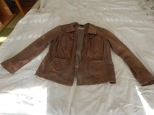 Mainpol Lederjacke Damen, cognac, Größe 42