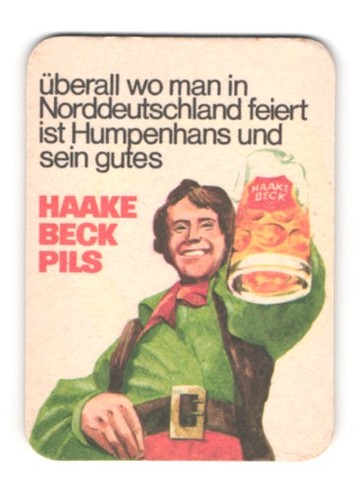 Bierdeckel haake beck pils - haake,