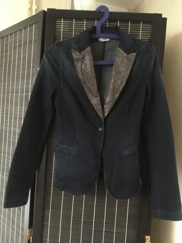 Liu jeans blazer mit strass - mit,