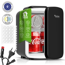TurboTronic 2in1 Mini Kühlschrank Kühlbox 4L Kühl & Heizfunktion tragbarer AC DC