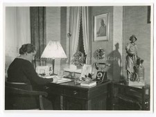 Langzeitbelichtung - Bronze Schmied - Telefon Portrait Hindenburg - Foto 1930er