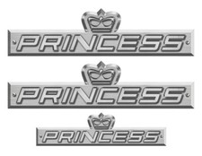 Prinzessin Yacht Aufkleber "3D
