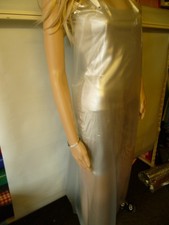 Transparent UNISEX 100 x 120 cm pvc schürze gummischürze apron  wasserdicht