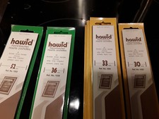 "HAWID" Klemmtaschen - 210mm x 52mm / 36mm / 33mm / 30mm NEU