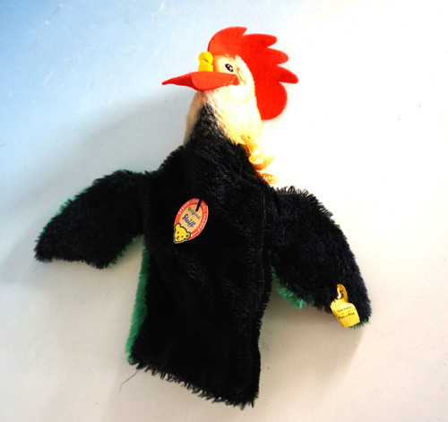 Vintage steiff handpuppe - handpuppe, hahn