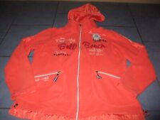schöne Damen Outdoor- Fleece- Jacke mit Kapuze orange Gr. XXL 44 von SOCCX TOP
