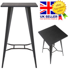 Graue Tischbar Holz Frühstück Massiv Esszimmer Küche Quadratisch Kaffee Bistro Theke