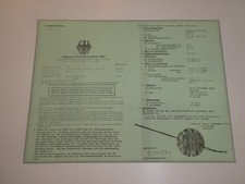 Zündapp Werke München NOS Betriebserlaubnis ABE Registrierschein Kleinkrafträder