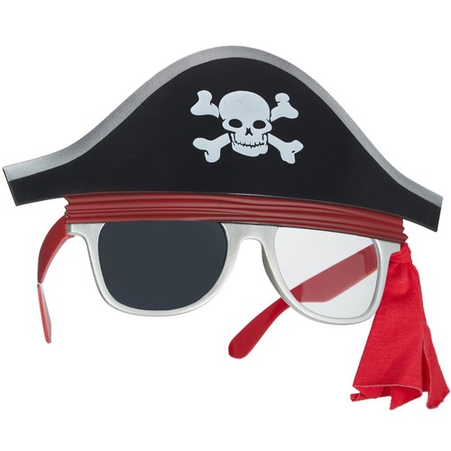 Piraten brille mit hut - brille,
