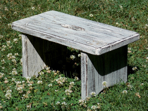 Antik höckerchen fuß bank - höckerchen,