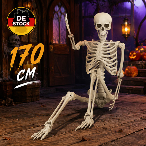 Halloween skelett lebensgroß - halloween,