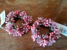 2x Kerzenring Kerzenkranz für