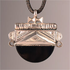 13482 # Tuareg Amulet Silber Karneol Anhänger gri gri Touareg Niger