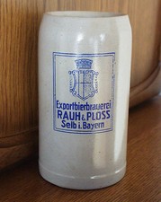 1l Exportbierbrauerei  RAUH  &  PLOSS  Selb i. Bayern leicht aufgelegte Schrift