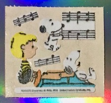 ORIGINAL Album Sticker 90er Aufkleber Vintage Abriss SNOOPY PEANUTS