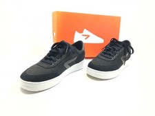 Hub Unisex Erwachsene Schnürschuhe Sneaker Leder Freizeit Comfort Schwarz Gr 42