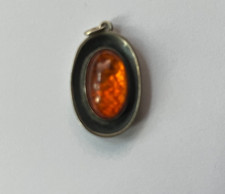 BERNSTEIN ANHÄNGER SILBER 835 DESIGNER GEORG KRAMER T 11 FISCHLAND