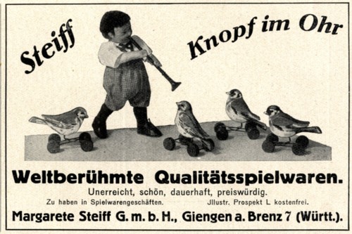 Steiff knopf ohr - knopf,