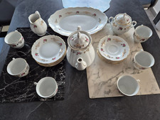 24-teiliges Kaffee-Set, Haas  & Czjzek   Porzellan  mit Goldrand