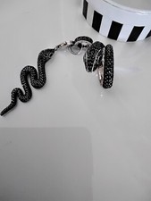 THOMAS SABO Anhänger + Ring (Gr. 56) "Schlange", 925 Silber geschwärzt, wie neu