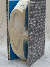 Faltbuchkunst Anfangsbuchstaben mit Herz - jeder Buchstabe vorhanden