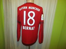 FC Bayern München Adidas Langarm Trikot 2015/16 "-T---" + Nr.18 Bernat Gr.M Neu
