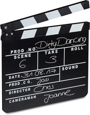 Relaxdays Filmklappe Holz