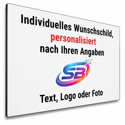 Firmenschild personalisiert