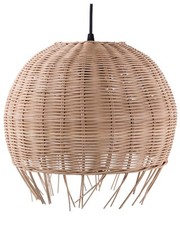 Ethno Pendelleuchte Rattan Hängelampe natürlich Drino