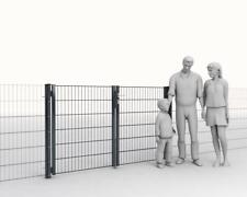 2flg. Toranlage 1,23m H x 2m Doppelstabmattenzaun Doppelststabtor Tor Gartentor