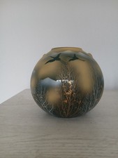 Kutani Porzellan Japanische Blumenvase Goldene Wolke Gebirgszug 6,49 Zoll