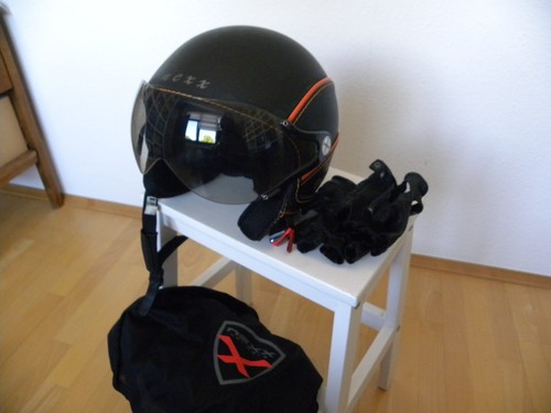 Motorradhelm retro vintage