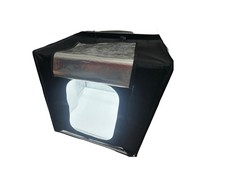 Amzdeal Fotobox 80x80 mit LED Beleuchtung  inkl. 3 Hintergründe