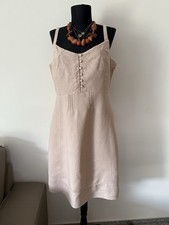 NOA NOA 100% LEINEN KLEID DRESS  VIOLET GR. L LEICH ROSA SPITZE