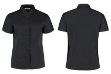 Kurzarm Bluse Kellnerbluse