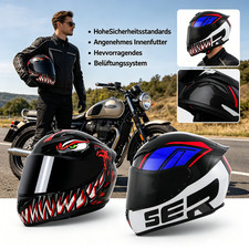 Mit visier rollerhelm - mit,