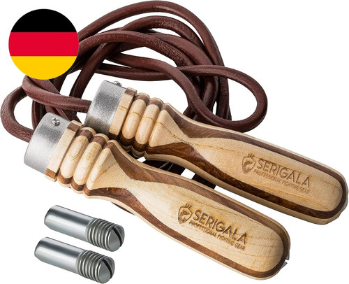 Profi springseil aus leder - springseil, mit