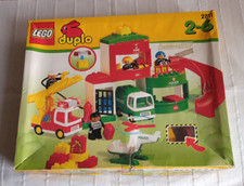 Vintage: LEGO DUPLO: Rettungsstation (2811), OVP, gebraucht, Blinklicht, Sirene
