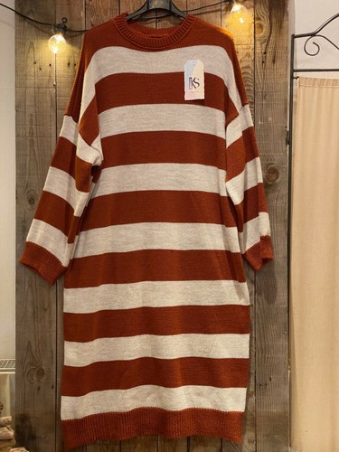 Langes oversize strickkleid - langes,