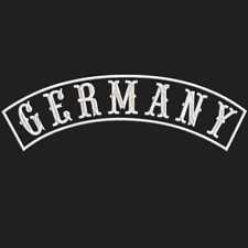 Rücken Aufnäher GERMANY Top Rocker MC BIKER PATCH 30cm 