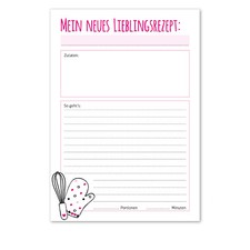 2 Rezept Blöcke á 50 Blatt I