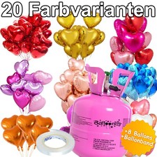 Ballongas + Herzballons +